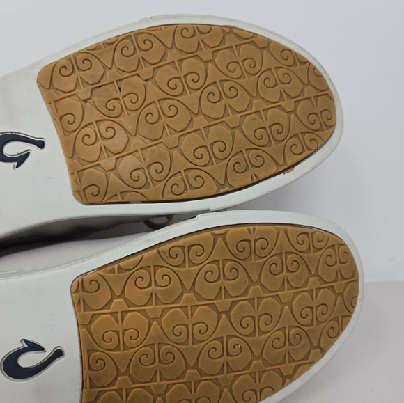 Olukai Womens Pehuea Li Ili Off White Leather Casual Comfort All Day Wear Shoes - Picture 11 of 13